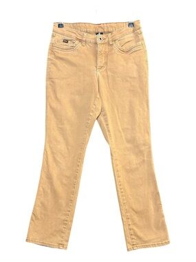 KUHL women’s Kontour Straight stretch cotton mid-rise khaki Sz 8 short #6374